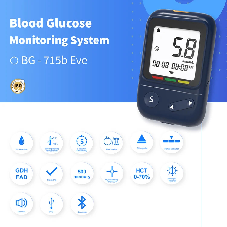 Sejoy medical equipments and accessories blood glucose tester blood sugar test kit