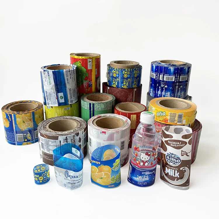 wholesale 35mm oem custom digital printed heat seal food grad compostable candy food packaging PVC PE plastic film roll