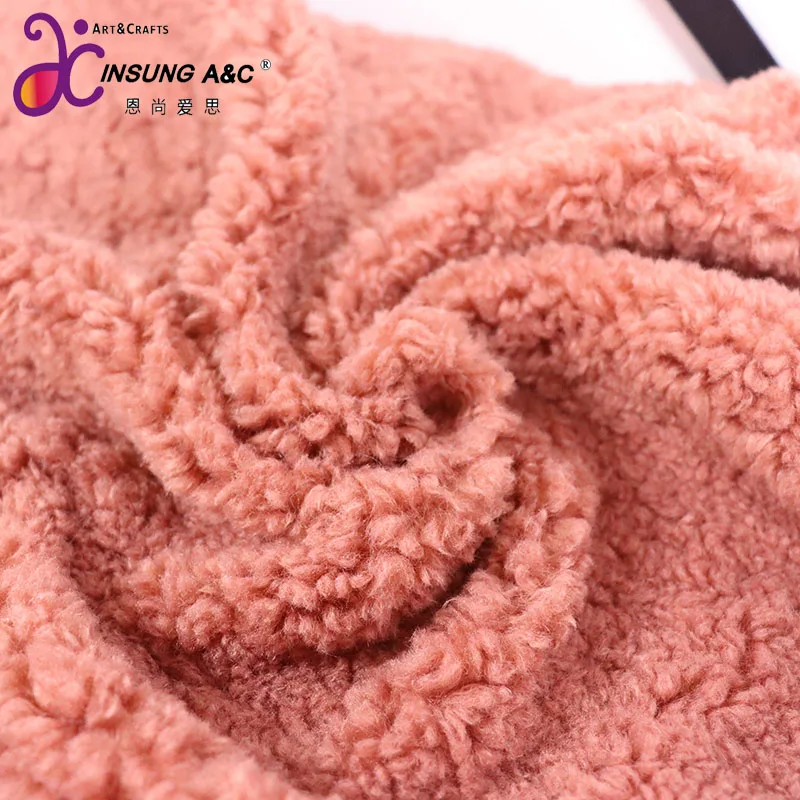 Chinese Factory Directly Customization  Wheat Velvet Plush Fabric For Christmas Garment