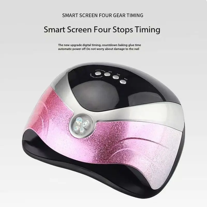 Creative Colorful Nail Lamp Four Leaf Clover Intelligent 168W High Power Baking Lamp Nail Oil Gel Drying Machine