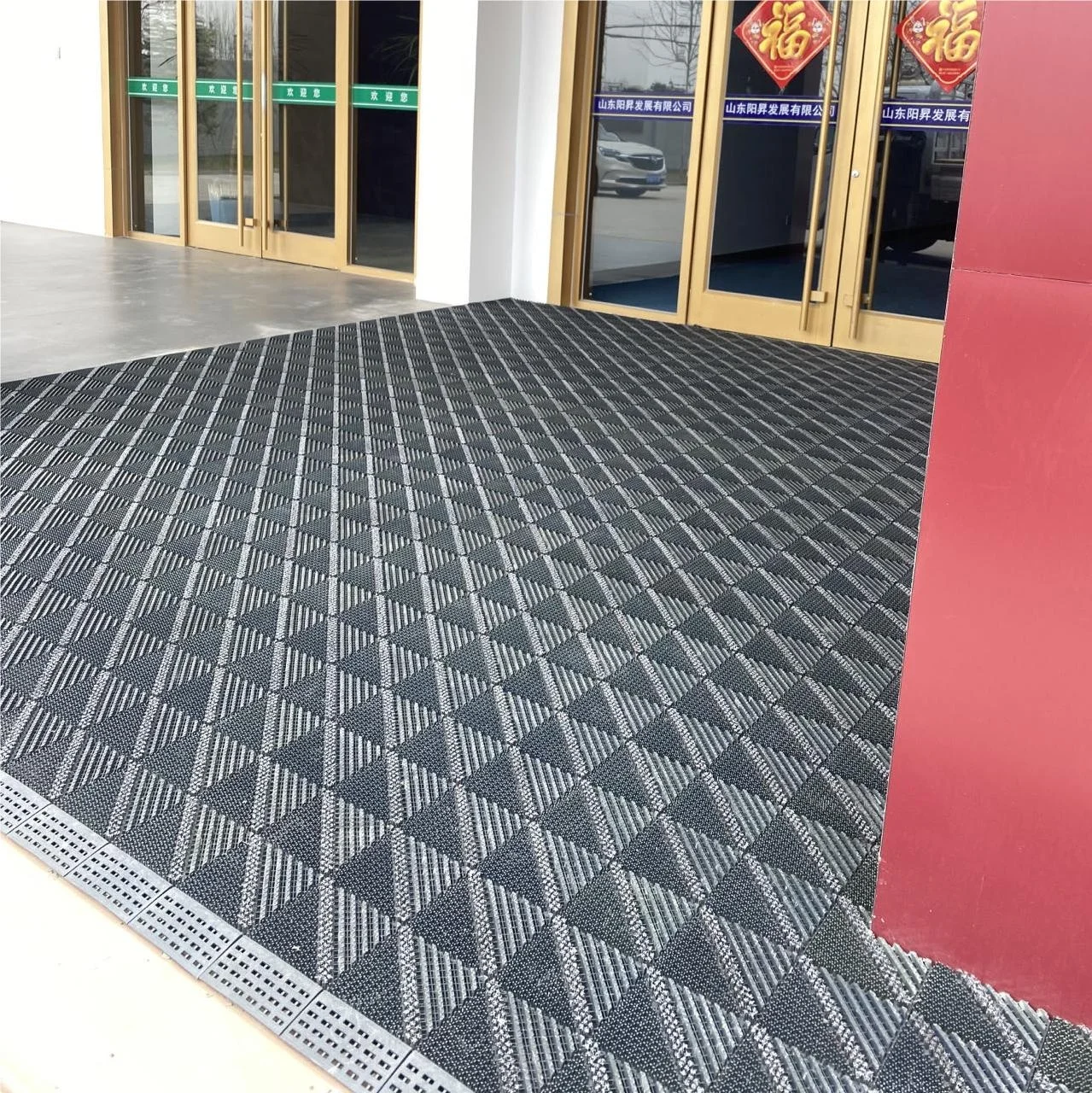 Outdoor Mat Good Quality Dust Floor Mats Three-in-one Mat Custom Door