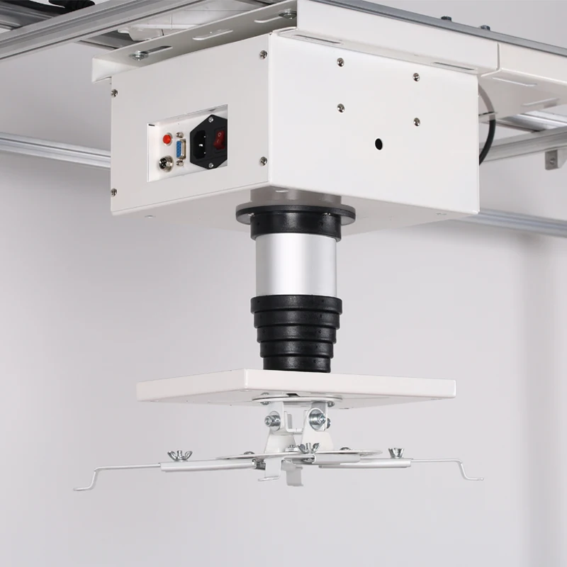 Telescoping Ceiling Camera Lift Ceiling CCTV Camera Mount with Single Column Vertical Travel Motorized Camera Mount