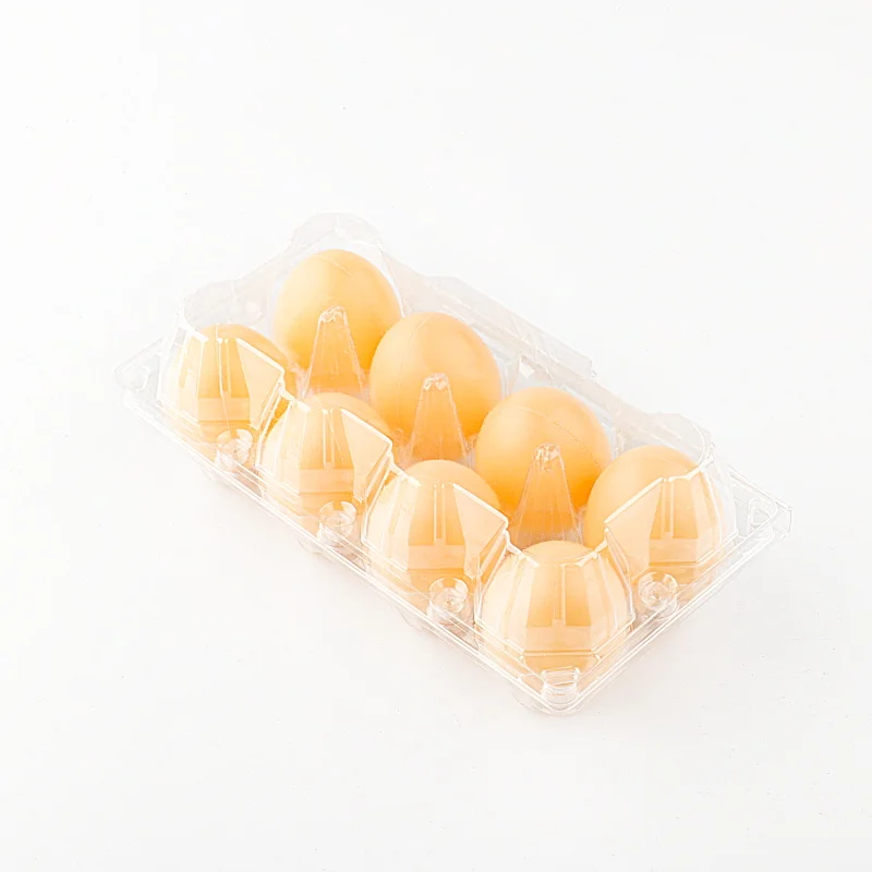 transparent plastic egg packaging box egg transparent container trays egg carton tray