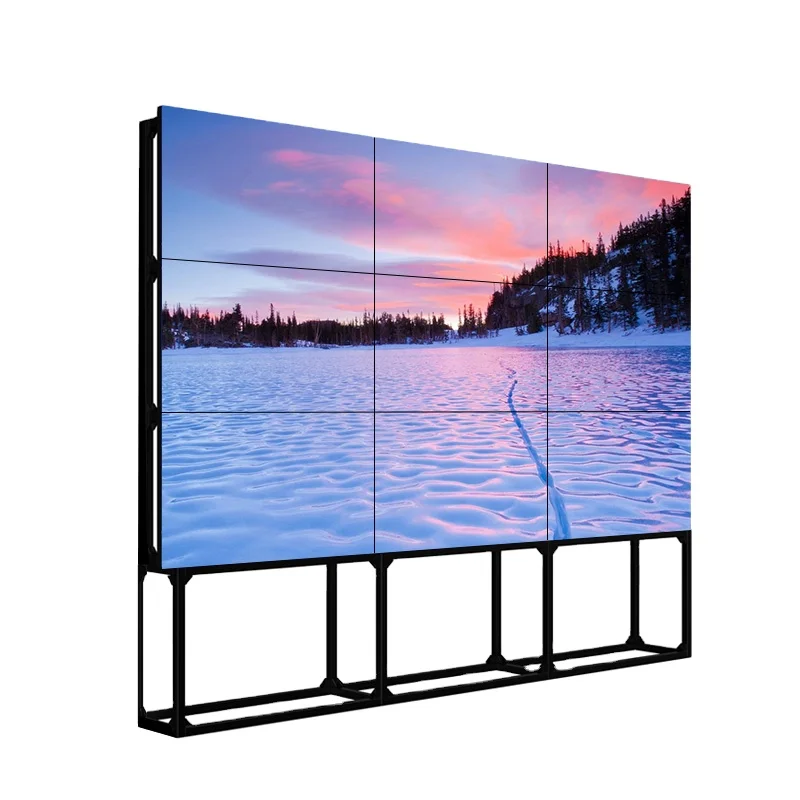 50 дюймов видеостена 4k ТВ дисплей напольная подставка пользователя видеостены для рекламы дисплей