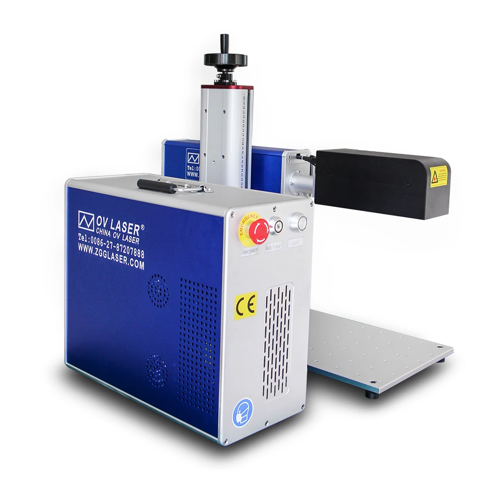 3D metal laser engraving machine with JCZ dynamic focus galvo head / 30w 50w fiber laser marker curve steel