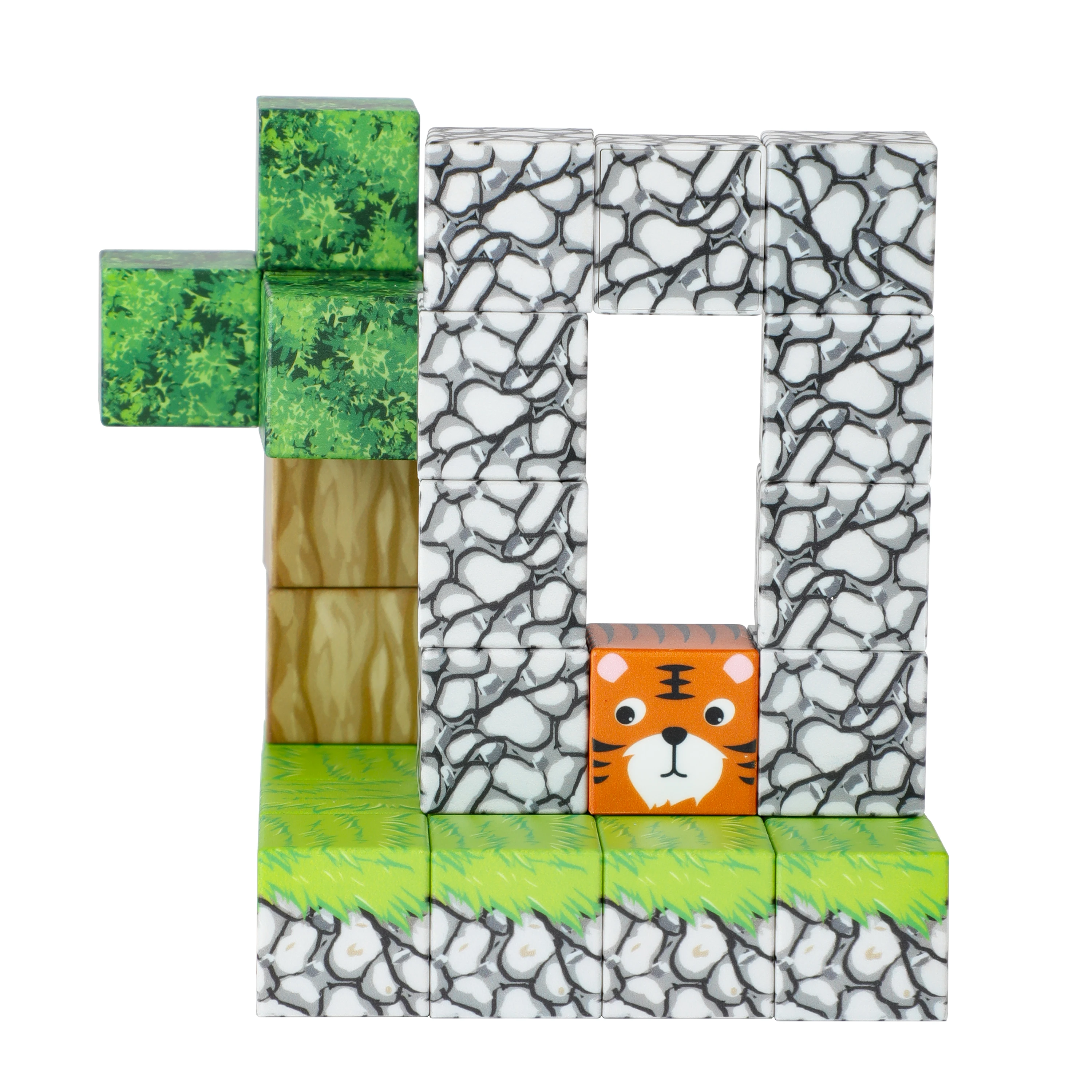 115 PCS Magnetic Blocks Build Mine World Edition for Boys Girls STEM Montessori Sensory Cubes Construction Toys OEM