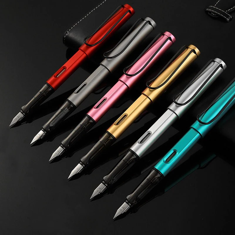 Weizhuang Multi-color Luxury Fine Tip Fountain Pen Arrival Hollow Out Clip Metal New Plastic Loose Standard Type 