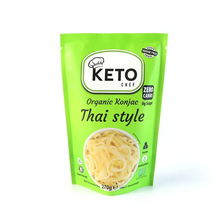 Diabetes Friendly Keto Organic Healthy Food Low Calorie High Protein Noodles Pasta Spaghetti Keto Chef Thai Style Noodles