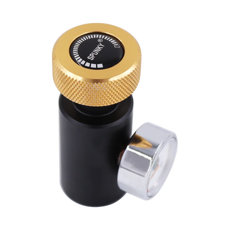 Paintball CO2 ASA Adapter On/Off with 3000psi Gauge
