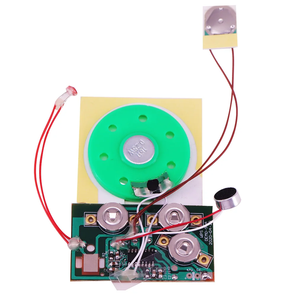 voice recordable chip light activated sound module for box/paper bag