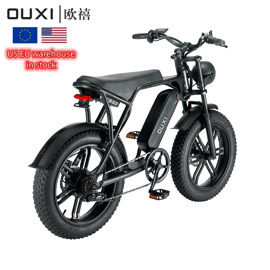 EU warehouse Hot Sale 20inch 1000w Adult e-bike Electric Fat tire Bike city bike folding Electric Bicycles with drop shipping
