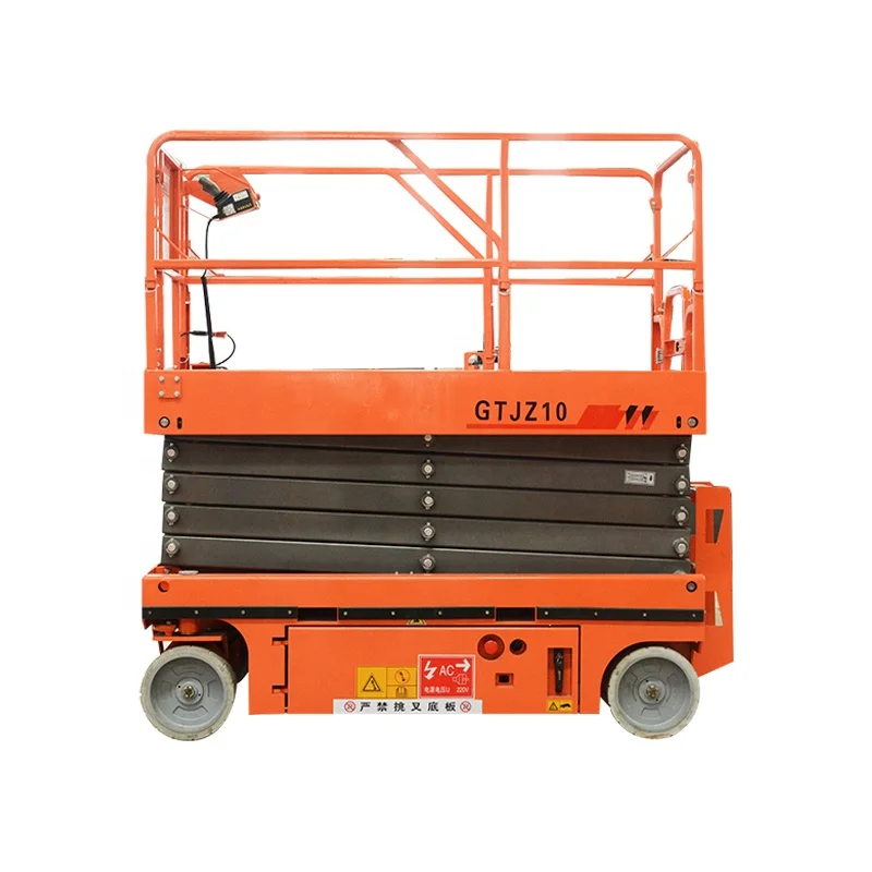 Stock self propelled Professional electric scissor lift ,scissor lift factory use elevator cheap price for sale