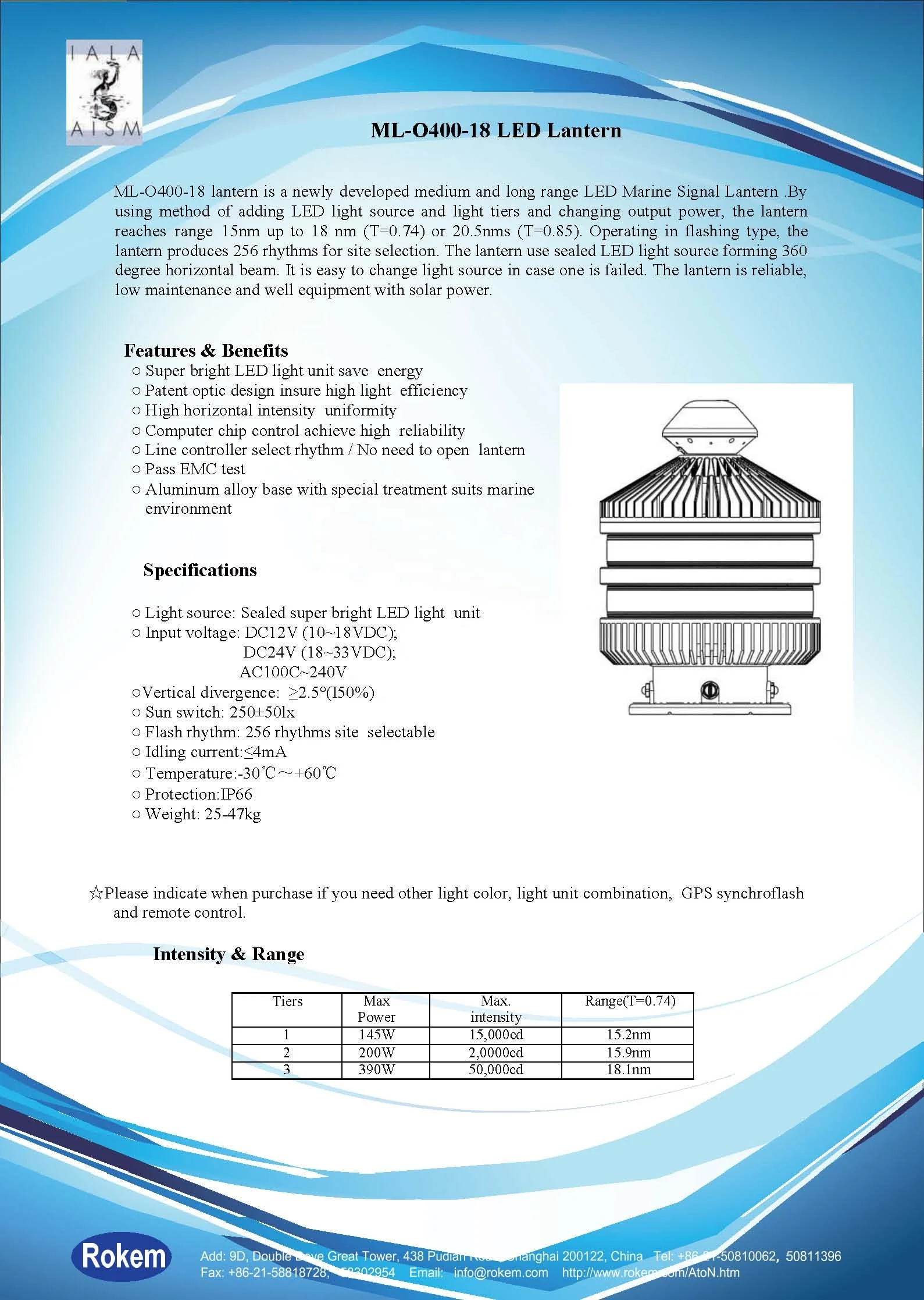 15NM-23Nm Tower Light Beacon