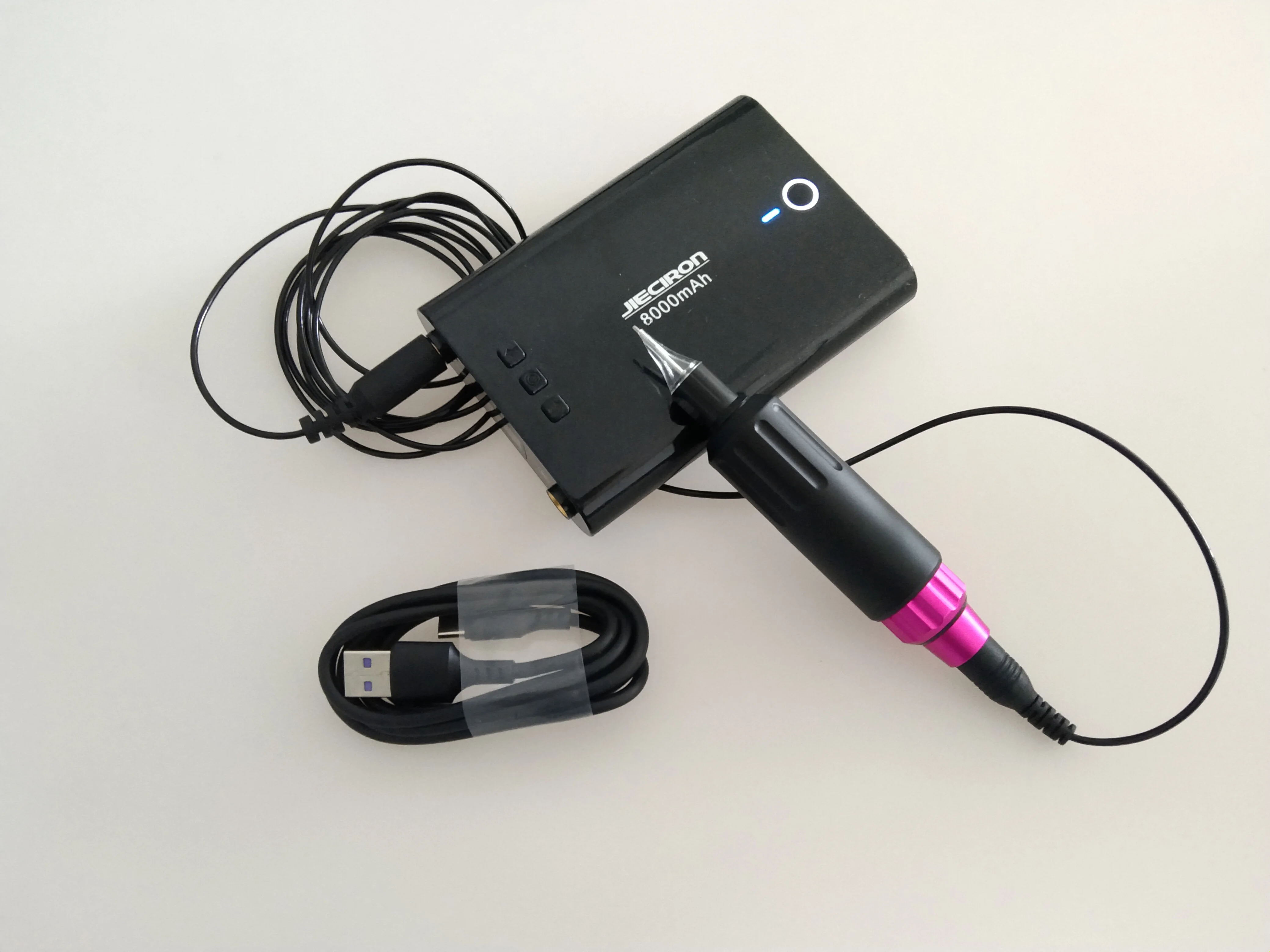 Jieciron2022 New&Hot sale tattoo machine power supply usd for tattoo pen mobile phone charging with USB interface