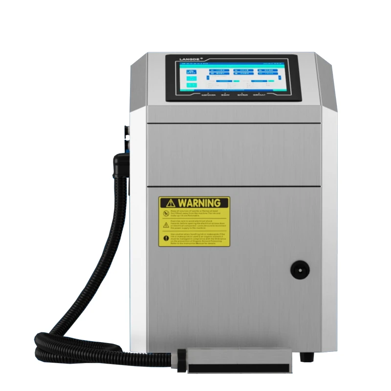 High speed industrial white ink inkjet digital printer multi-color CIJ inkjet printer barcode production date printer