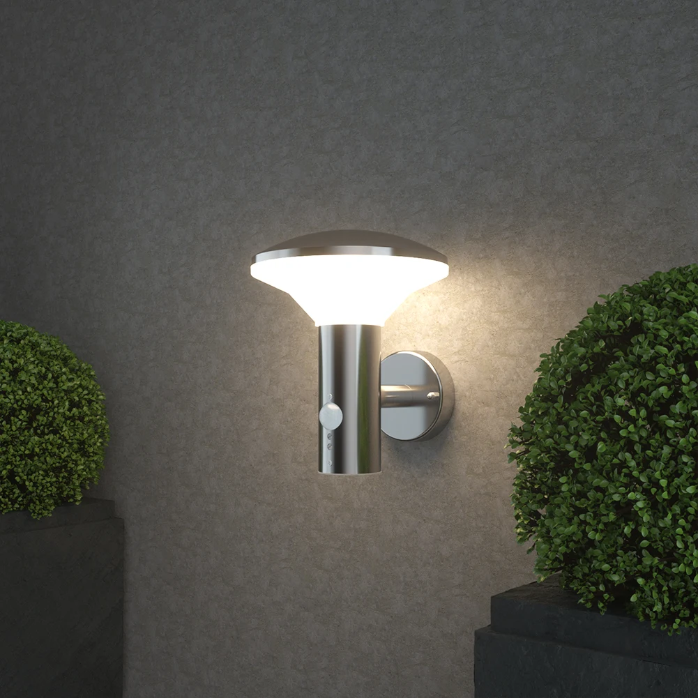 NBHANYUAN Wall Decorated Light Outdoor Wall Lamp New Release Luxury Vintage LED Electric Garden Stainless Steel Motion Sensor 85