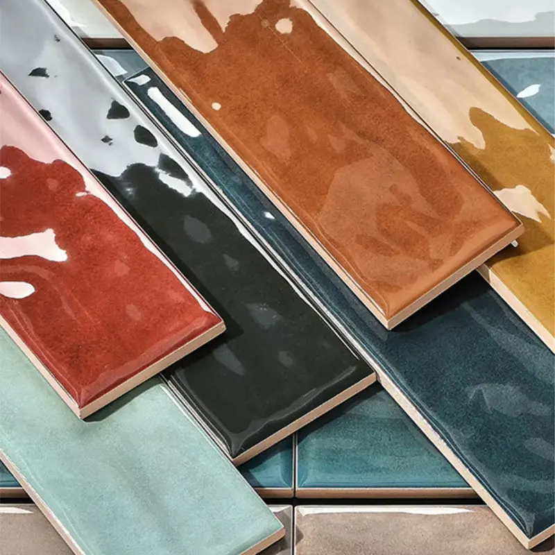 Nordic Morandi macaron small white brick bathroom kitchen bar bread brick full ceramic wall tile