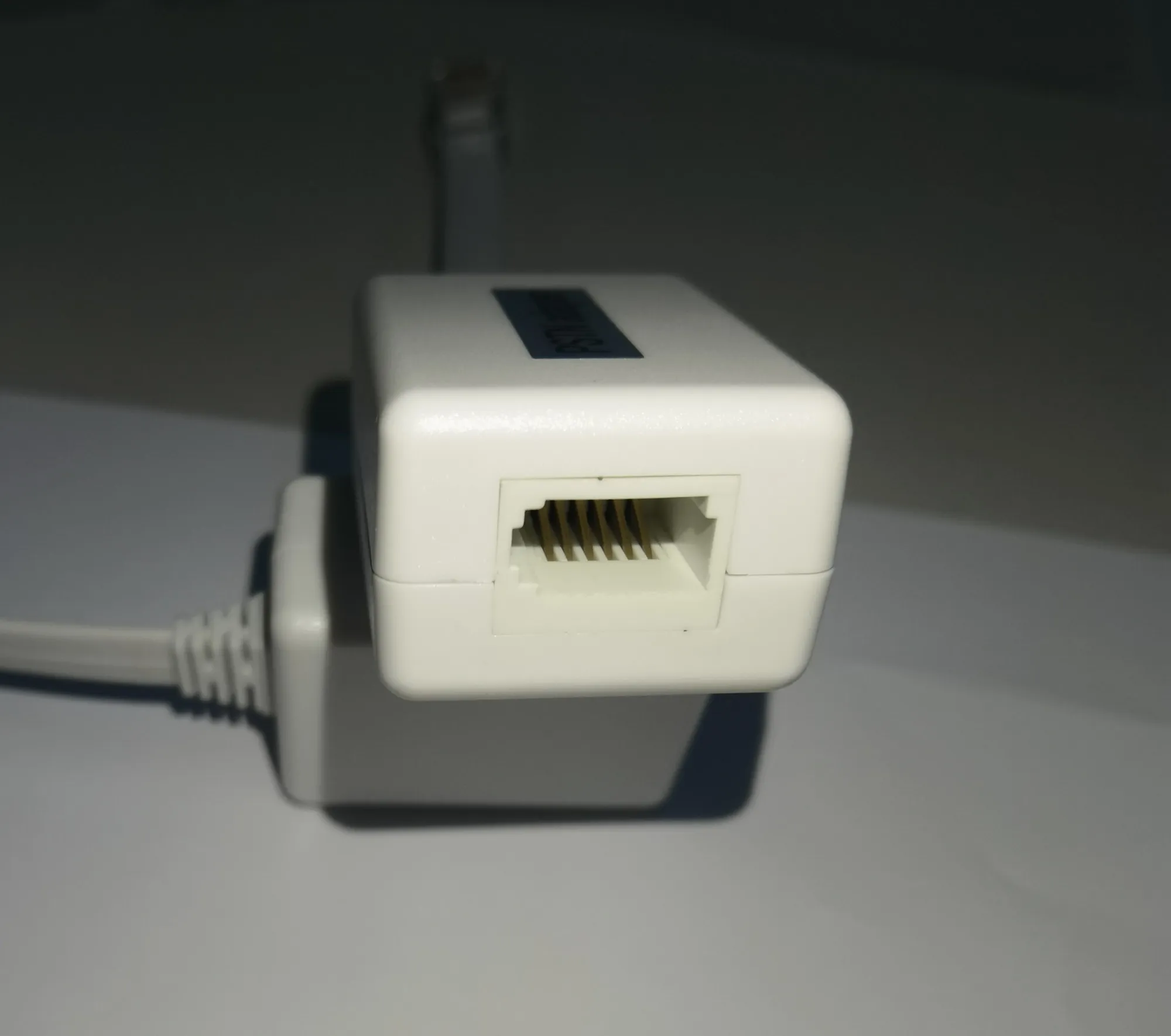 PSTN Adaptor UK socket to RJ45 plug with cables UK SPJ to RJ45 plug