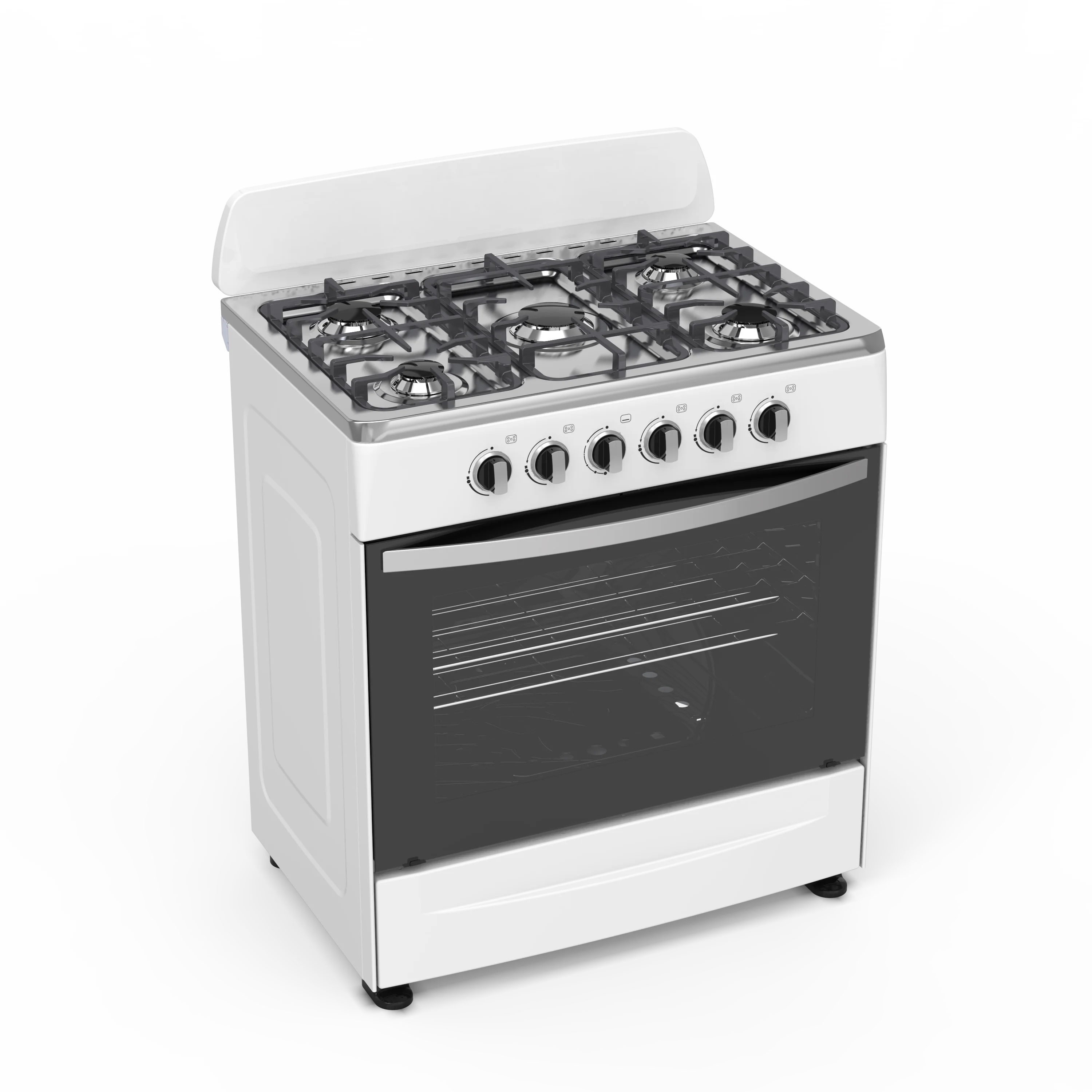 OEM/ODM freestanding 5 burner gas oven with grill