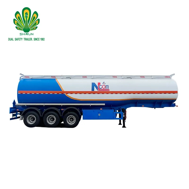 China Trailer Manufacturing High Capacity Oil Tanker Fuel Tanks Trailer for South Africa with pump for sale