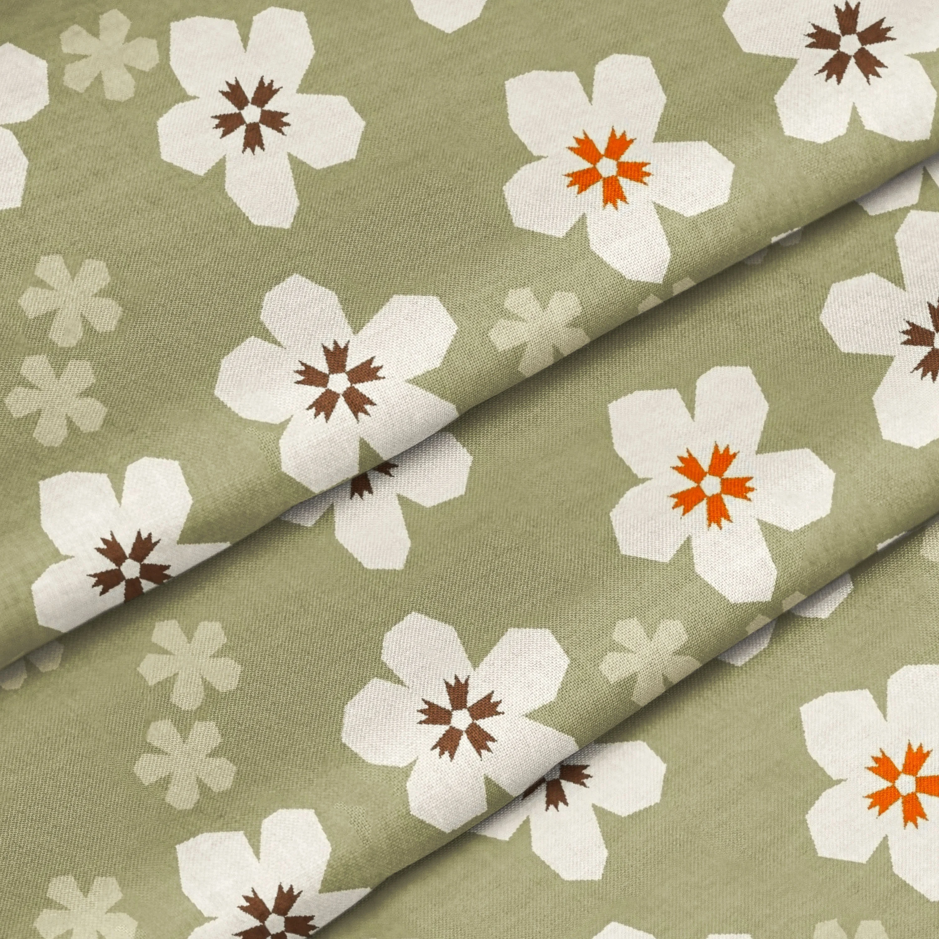 Bedding Fabric 100% Polyester Luxury Flower Bedding Set Home Textile Fabric