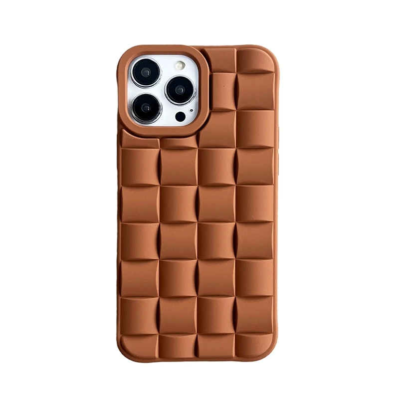 Knitting TPU gel cover case for iPhone 14 14 Pro 14 Plus, For Samsung S22 Ultra 3D Rubber case