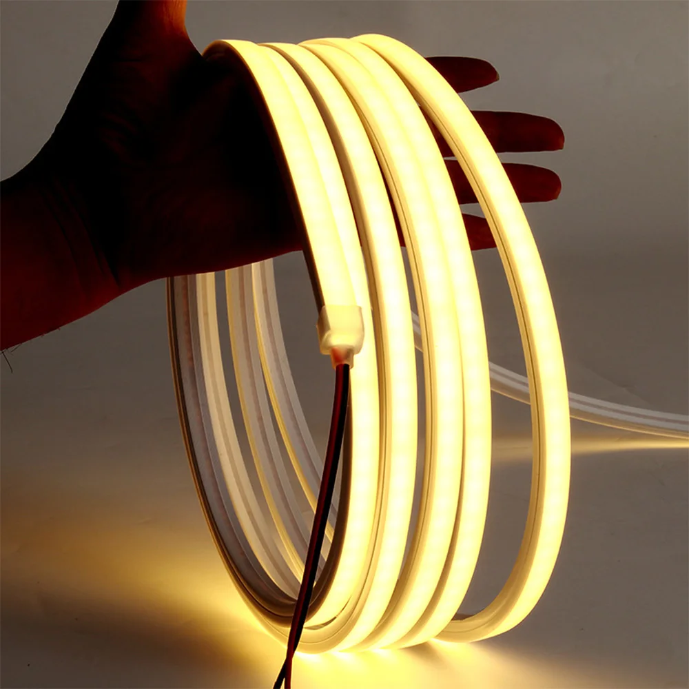 LED Neon Strip Lights 220V Lighting led band IP65 Waterproof LED Rope Lights Silicone LED Strip for Bedroom