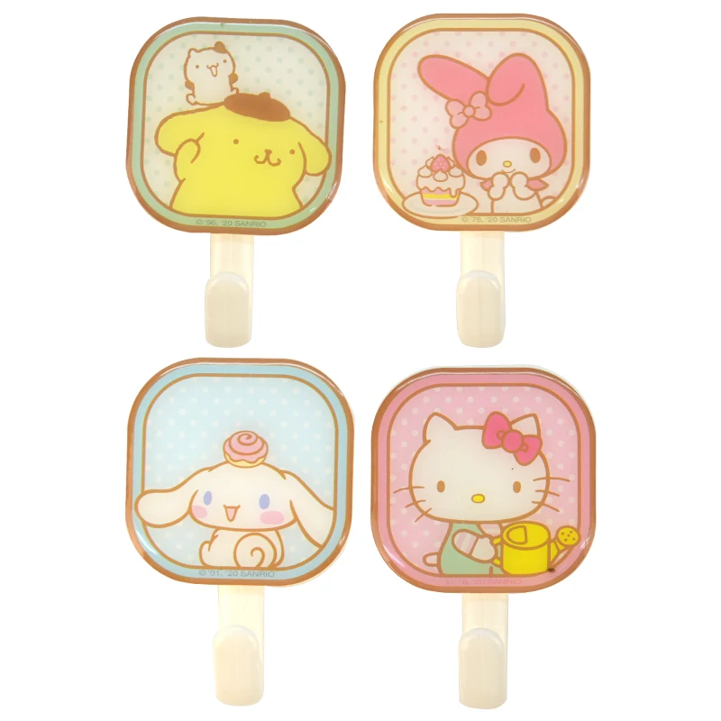 Animal Creative Wall Mount Decoration Cute Cat Hanging Stretch Heavy Duty Adhesive Wall Hooks For Key Bags Towels