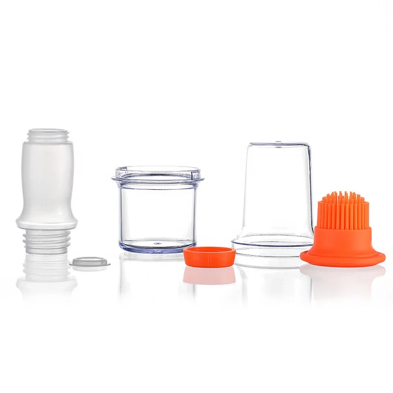 
New arrival silicone baking brush with PS cover and container 