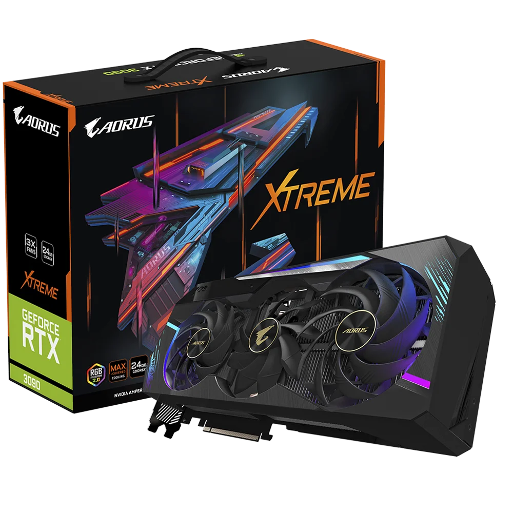 Graphics Card For GIGABYTE AORUS GeForce RTX 3080 3090 XTREME 24G Gaming Graphics Card Support 8K Monitor 10G 24G Memory Size