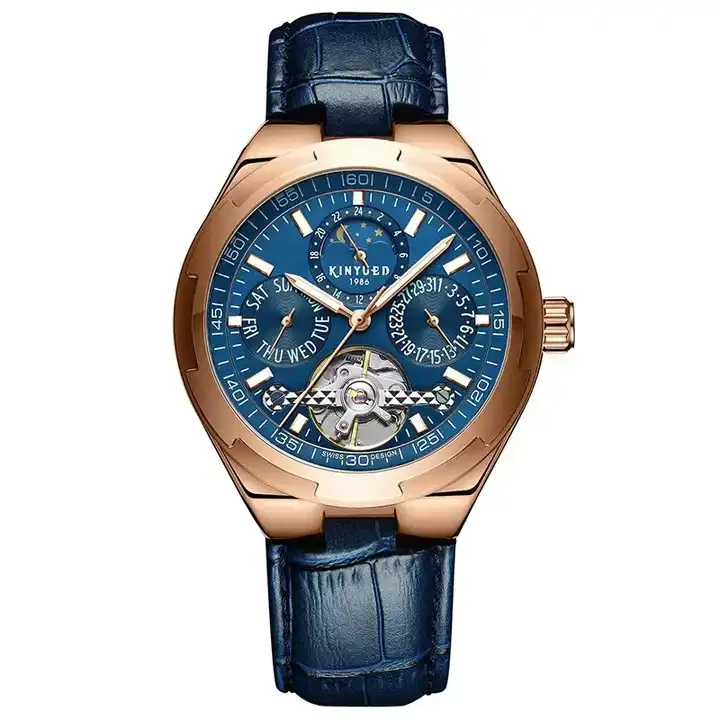KINYUED J065 Tourbillion Designer High Quality Male Automatic Wrist Watches Mens Watch Top Brand Luxury