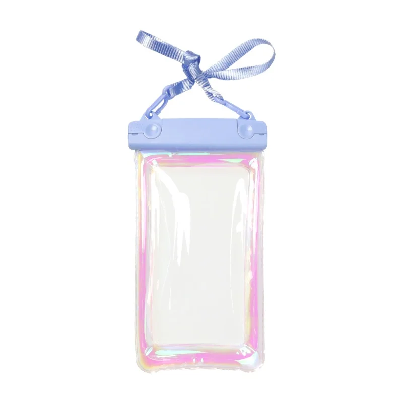 Laser Pvc Black Cell Phone Cover Waterproof Polythene Zip Smart Phone cases Bags For Phone Accessories Electronic Product