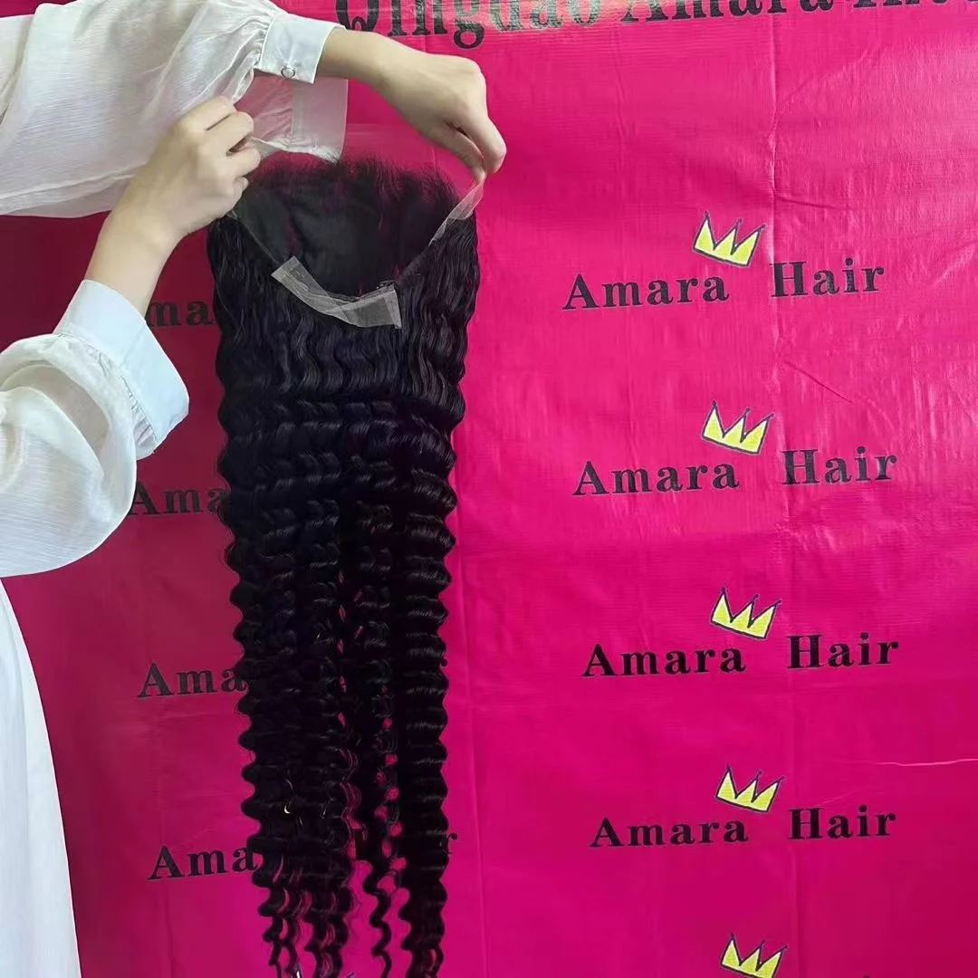 Красота Amara оптовая цена 13x4 фронтальные парики из натуральных индийских прямых волос 100%