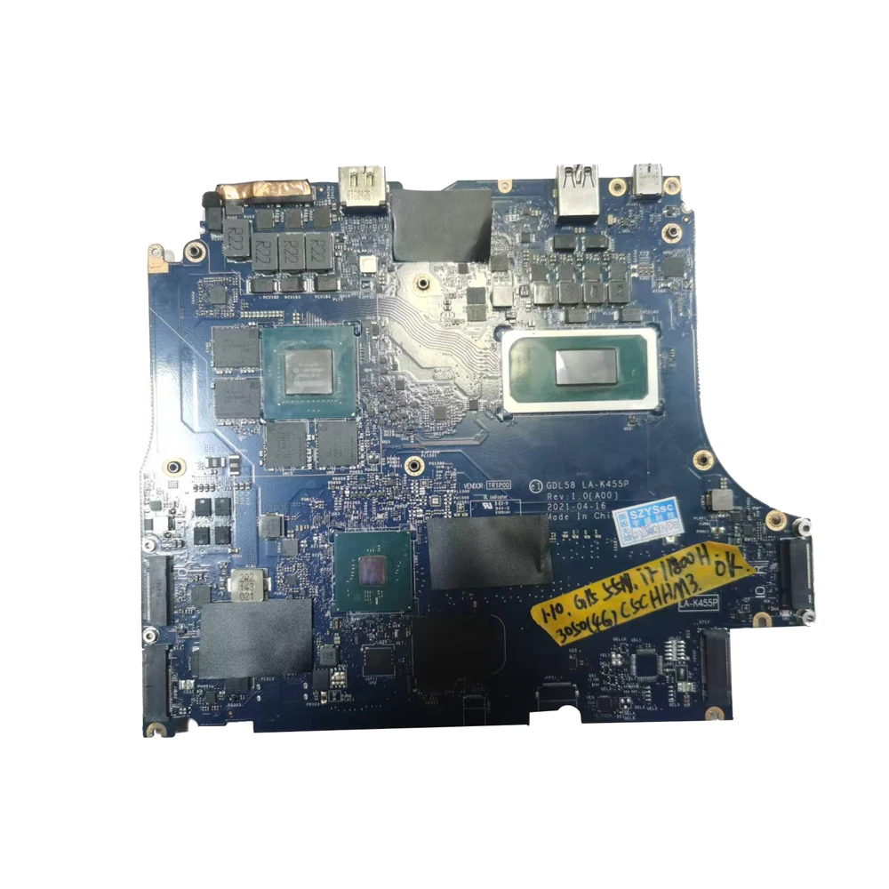 For Dell G15 5511 11 Gen i7-11800H RTX3050Ti LA-K455P Laptop mainboard CN-OX3NY8 Laptop Core i7-11800H GN20-P1-A1-RTX3050TI 4GB