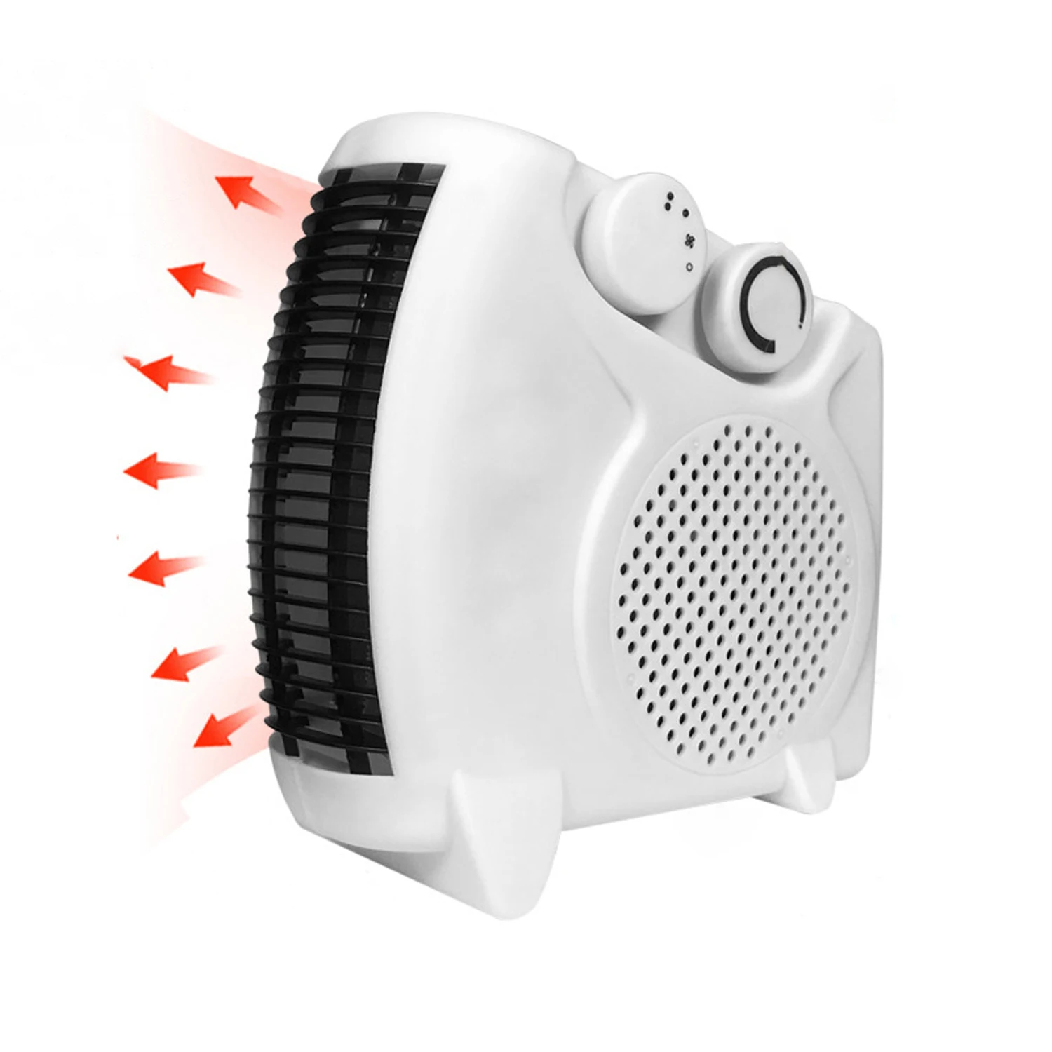 Desktop Electric 800W Heating Wire Plug In Mini Heater Rechargeable Temperature Desktop Room Heater Fan