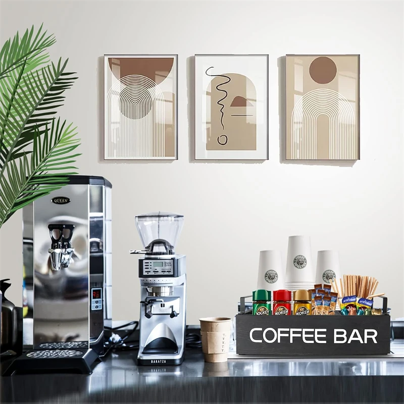 Coffee Station Organizer for Countertop Coffee Bar Accessories Organizer Farmhouse Coffee Caddy for Storage