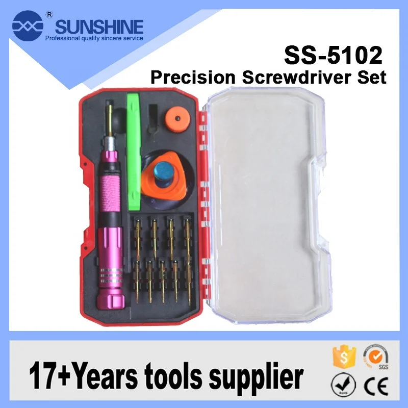 ss-5102 Wholesale Pocket mini interchangeable precision screwdriver set with mobile open tools