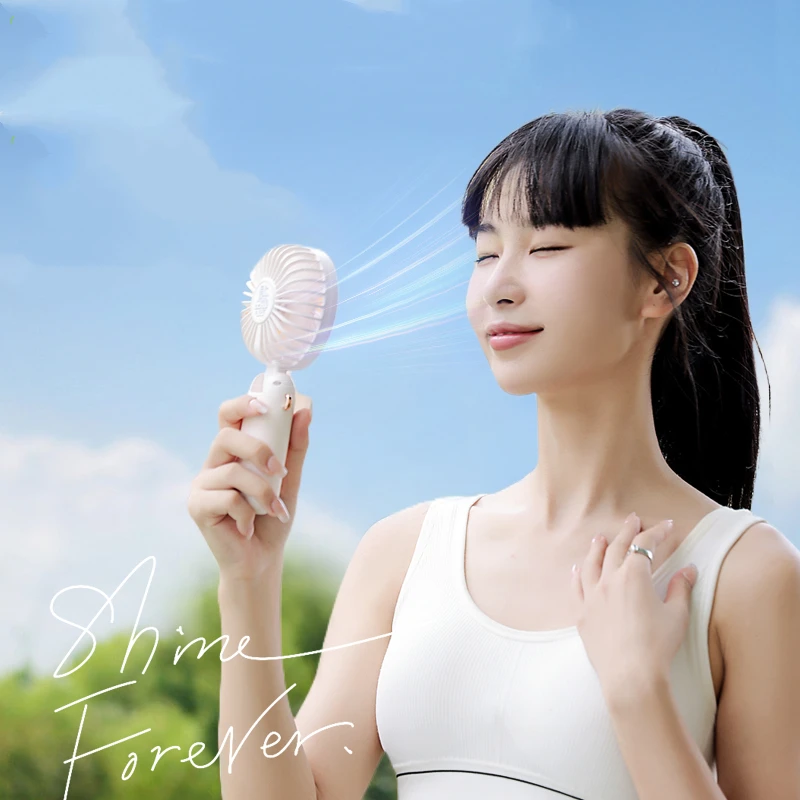 Promotion Battery Operated Personalized Decorative Hand Held Folding Fans Type C Portable Rechargeable Foldable Pocket Mini Fan