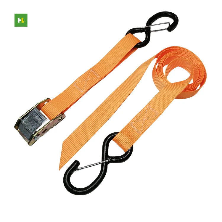 Wholesale Hight Break Strength Car And Motorcycle Cam Buckle Tie Down Ratchet Straps 700lbs