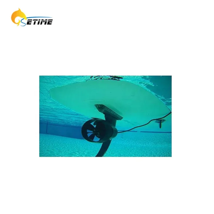 Electric Fin On Stand Up Paddle Board For River Surfing