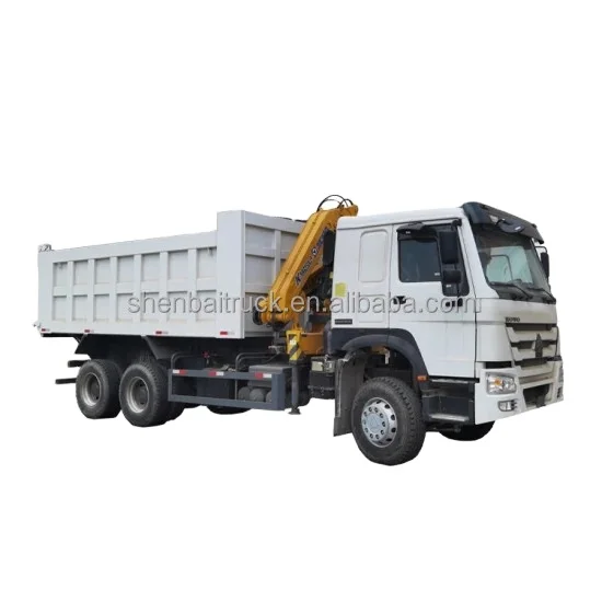 SINOTRUCK HOWO 20Ton Dump Truck with 6.3ton 10 Ton Knuckle Crane Tipper Truck Mounted Construction Loader Crane