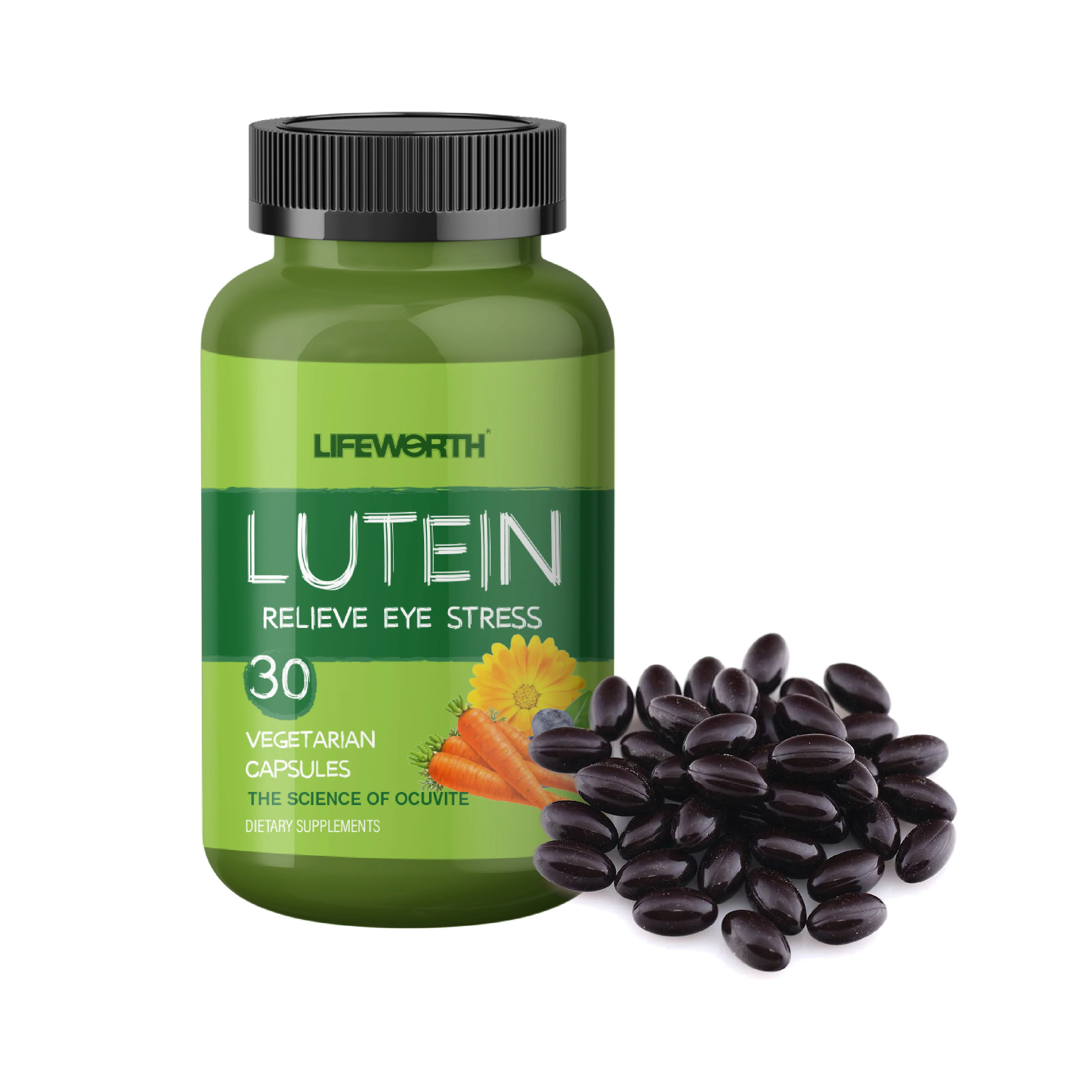 Lifeworth Puritans Pride Lutein 40 mg With Zeaxanthin Gummy Vitamin Health and Beauty