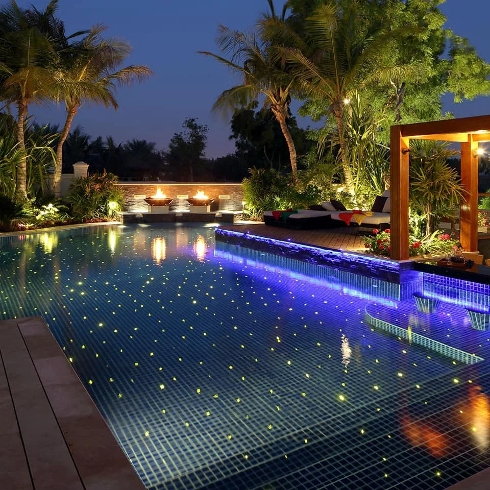 Twinkle Starry Effect Underwater Pond Light Fiber Optic Star Pool Light For Outdoor Safe Swimming Pool Light Product