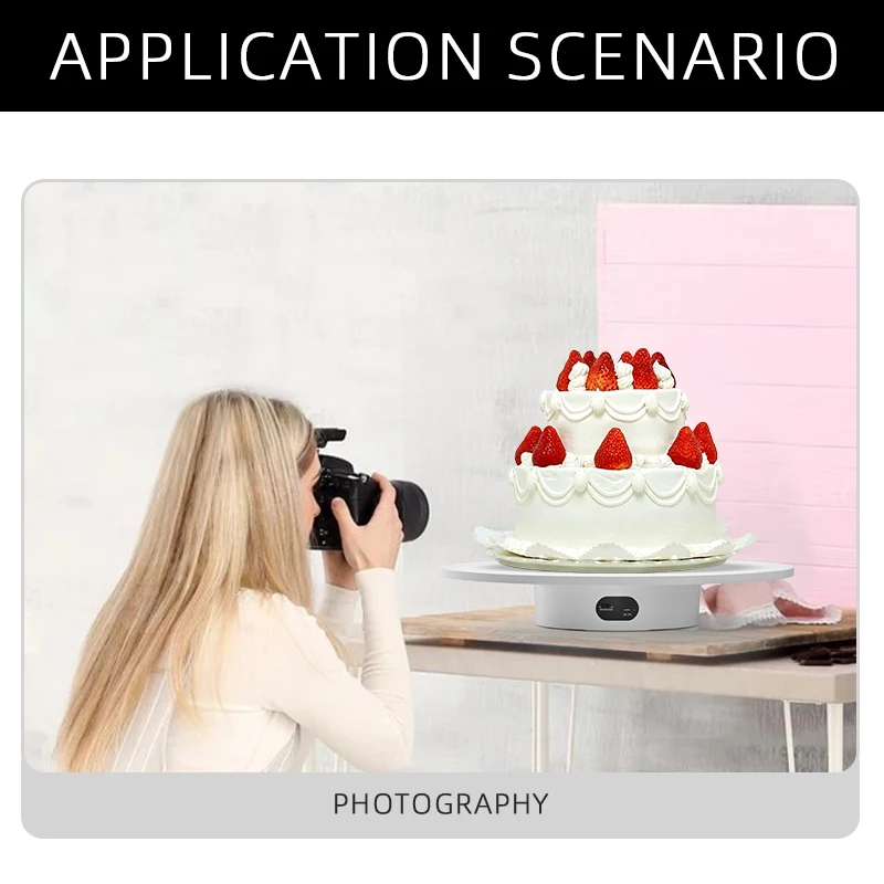 Photography LED light Turntable-BKL Rotating display stand electric turntable for Watches and Jewelry Display Diameter 40cm