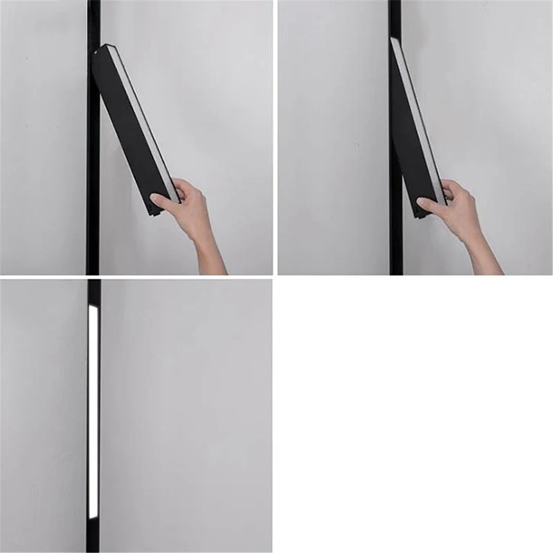 Commercial DC48V Magnet led track light magnetic rail spotlights 8W 16W 24W recessed track wall washer home lighting