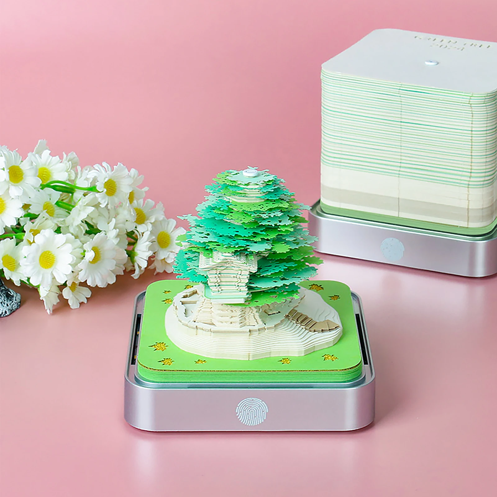 Hot Selling Gift Idea Treehouse Shape Stationery Custom Oem Odm Logo Printed Sticky Note Luxury Memo Pad