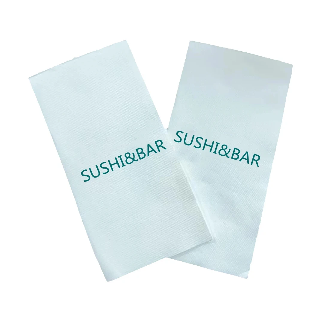 Printed White Disposable Decorative Paper Napkins for Table Kitchen Bathroom Party Wedding Event