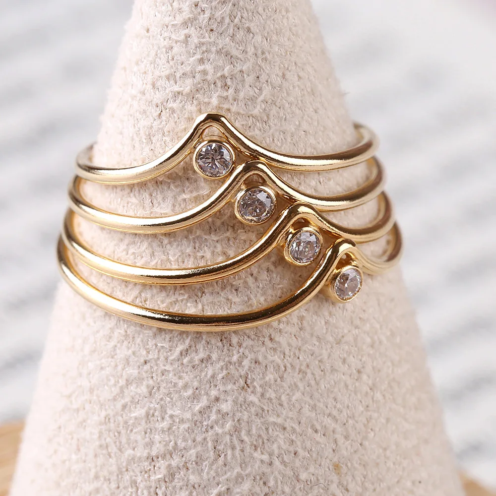 GR015 Hot sael 1mm 14k Gold Filled simple Band Ring for women