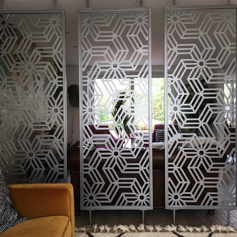 Custom Interior Home Wall Screen Laser Cut Living Room Divider Separator Partitions For Living Room