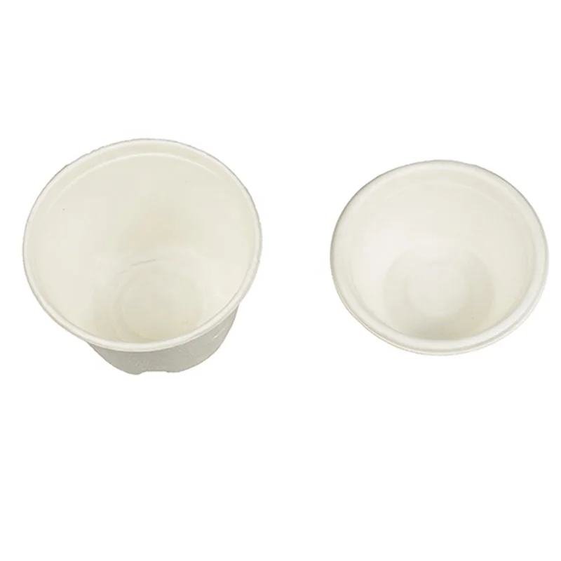 Биоразлагаемая чашка для соуса сахарного тростника биоразлагаемая бамбуковая целлюлоза Одноразовая кофе холодного напитка